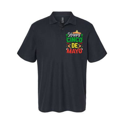 Happy Cinco De Mayo Mexican Fiesta 5 De Mayo Softstyle Adult Sport Polo