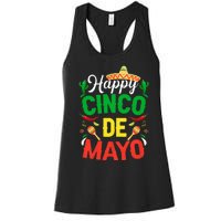 Happy Cinco De Mayo Mexican Fiesta 5 De Mayo Women's Racerback Tank