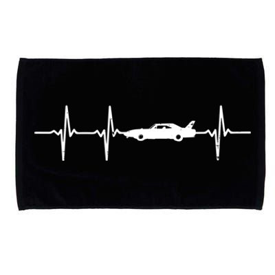 Heartbeat Car Drag Race Pulse Strip Driver Racing Racer Gift Microfiber Hand Towel