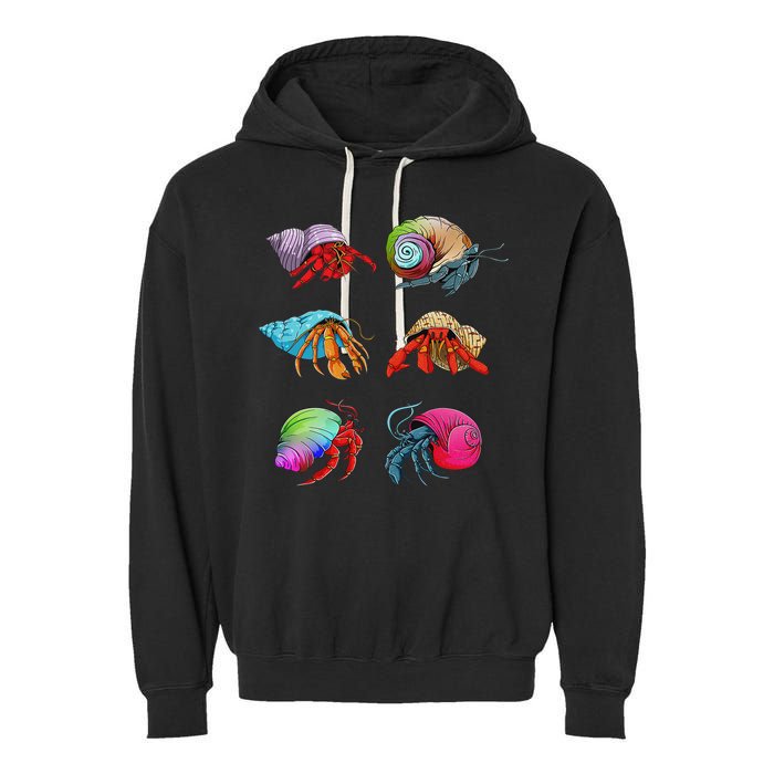 Hermit Crab Design For Hermit Crab Lovers Garment-Dyed Fleece Hoodie