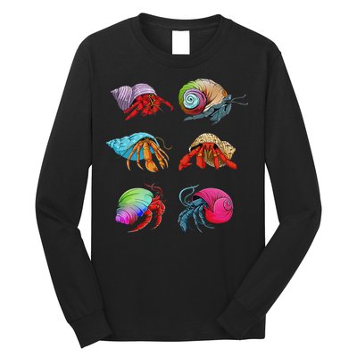 Hermit Crab Design For Hermit Crab Lovers Long Sleeve Shirt