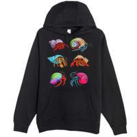 Hermit Crab Design For Hermit Crab Lovers Premium Pullover Hoodie