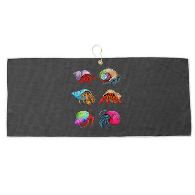 Hermit Crab Design For Hermit Crab Lovers Large Microfiber Waffle Golf Towel