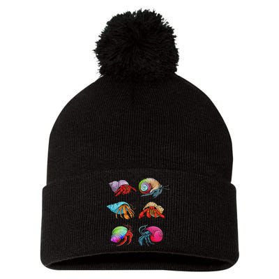 Hermit Crab Design For Hermit Crab Lovers Pom Pom 12in Knit Beanie