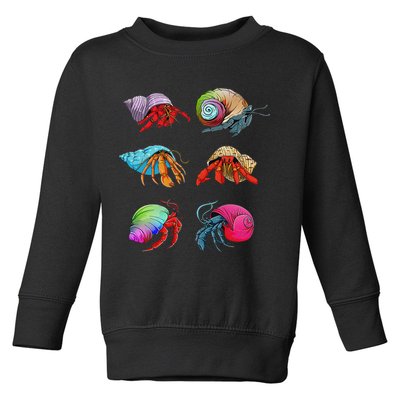 Hermit Crab Design For Hermit Crab Lovers Toddler Sweatshirt