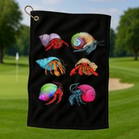 Hermit Crab Design For Hermit Crab Lovers Golf Towel
