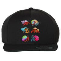 Hermit Crab Design For Hermit Crab Lovers Wool Snapback Cap