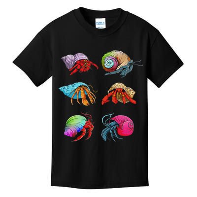 Hermit Crab Design For Hermit Crab Lovers Kids T-Shirt