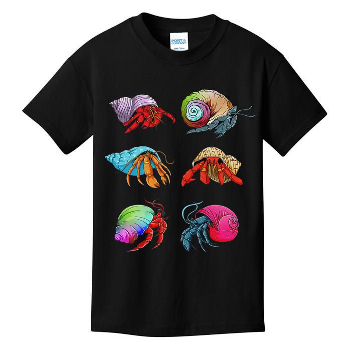 Hermit Crab Design For Hermit Crab Lovers Kids T-Shirt