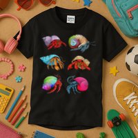 Hermit Crab Design For Hermit Crab Lovers Kids T-Shirt
