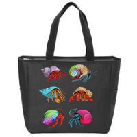 Hermit Crab Design For Hermit Crab Lovers Zip Tote Bag