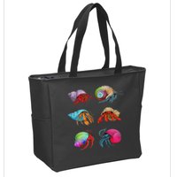Hermit Crab Design For Hermit Crab Lovers Zip Tote Bag