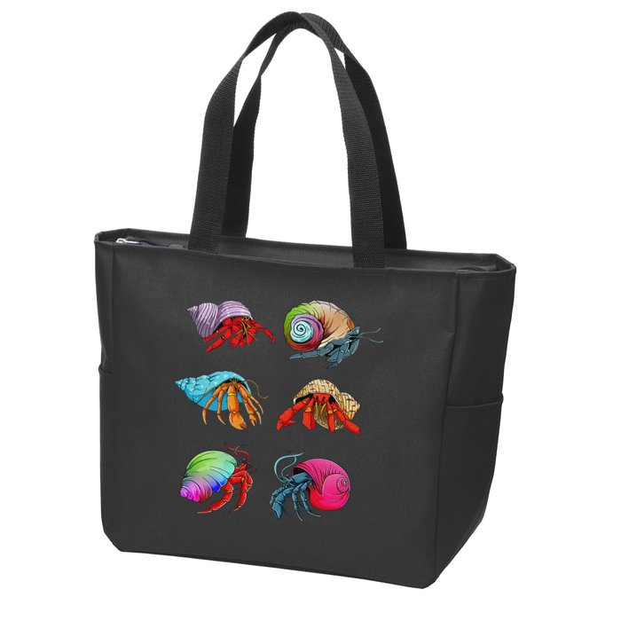 Hermit Crab Design For Hermit Crab Lovers Zip Tote Bag