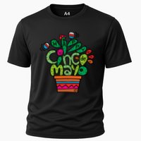 Happy Cinco De Mayo Cactus Cooling Performance Crew T-Shirt