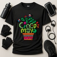 Happy Cinco De Mayo Cactus Cooling Performance Crew T-Shirt