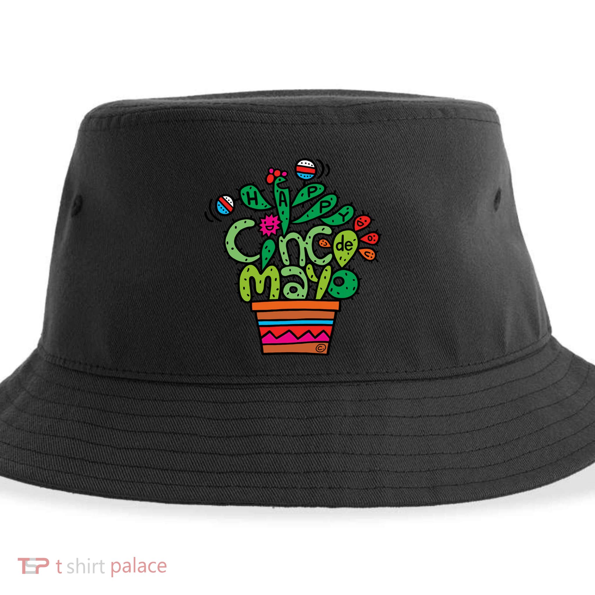 Happy Cinco De Mayo Cactus Sustainable Bucket Hat