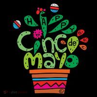 Happy Cinco De Mayo Cactus Drawstring Bag