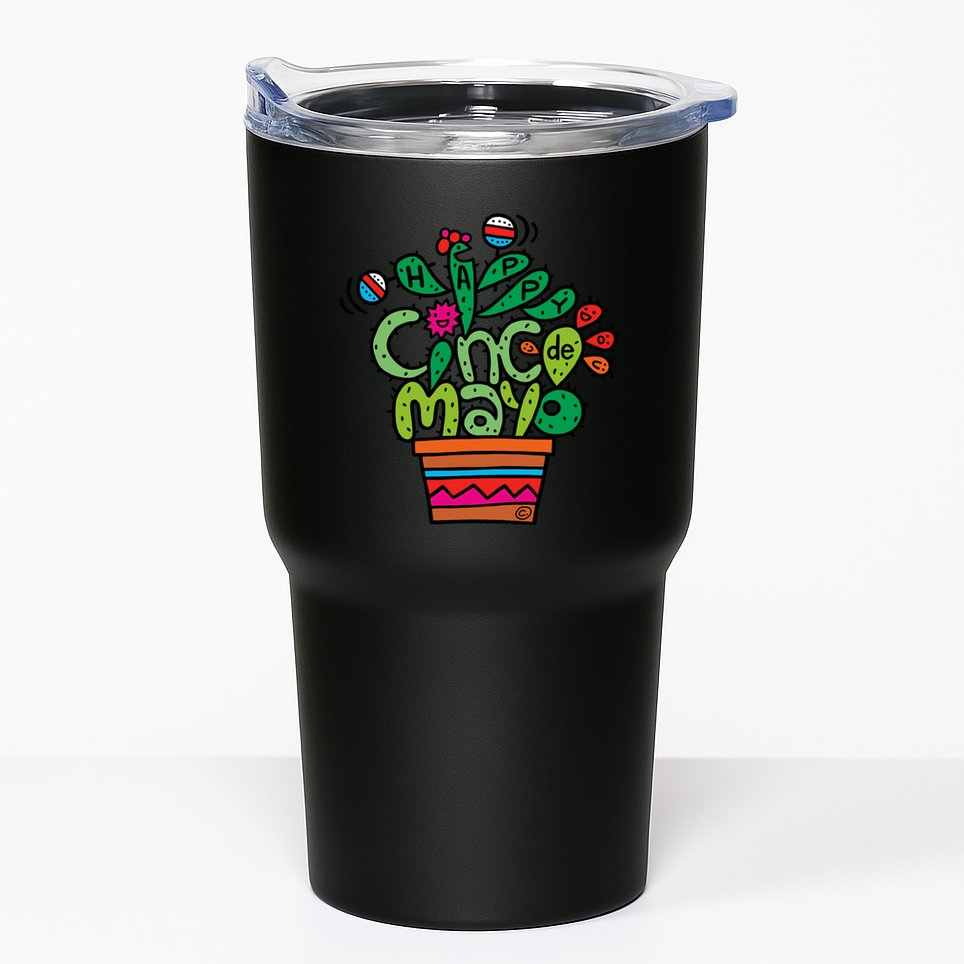 Happy Cinco De Mayo Cactus Tumbler