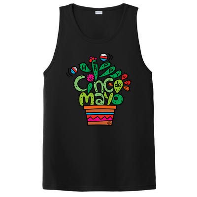 Happy Cinco De Mayo Cactus PosiCharge Competitor Tank