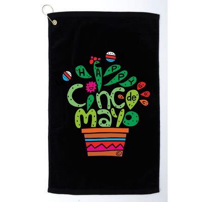 Happy Cinco De Mayo Cactus Golf Towel