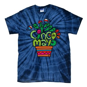 Happy Cinco De Mayo Cactus Tie-Dye T-Shirt