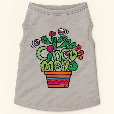 Happy Cinco De Mayo Cactus Doggie Tank