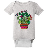 Happy Cinco De Mayo Cactus Baby Bodysuit