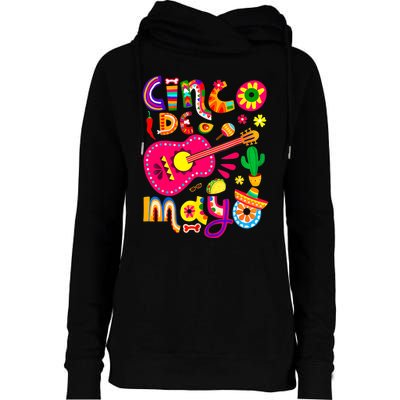 Happy Cinco De Mayo Mexican Fiesta 5 De Mayo Womens Funnel Neck Pullover Hood