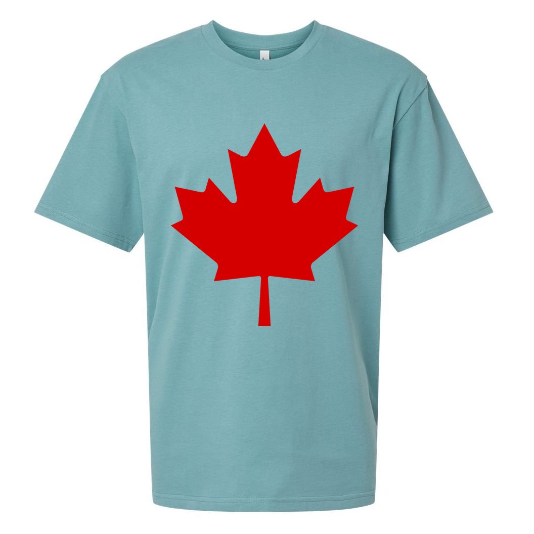 Happy Canada Day Canada Flag Sueded Cloud Jersey T-Shirt
