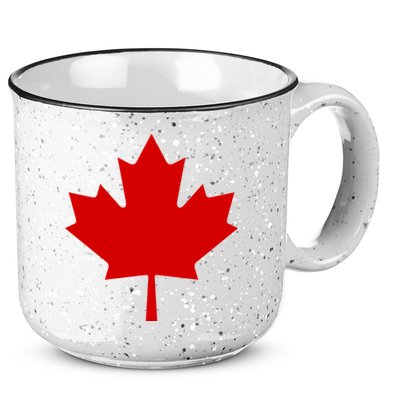 Happy Canada Day Canada Flag 15oz Campfire Ceramic Mug