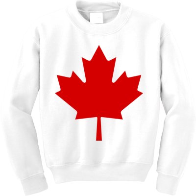 Happy Canada Day Canada Flag Kids Sweatshirt