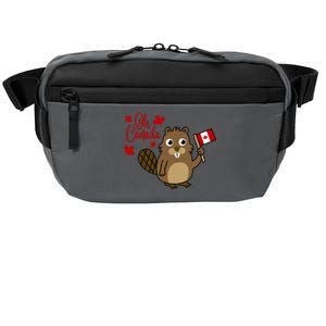 Happy Canada Day Funny Canadian Groundhog Flag Crossbody Pack