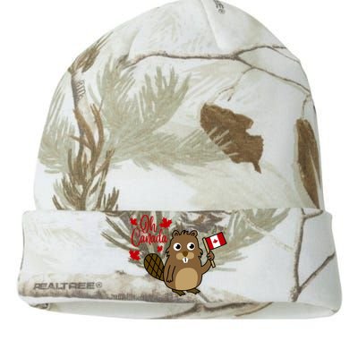 Happy Canada Day Funny Canadian Groundhog Flag Kati Licensed 12" Camo Beanie