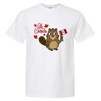 Happy Canada Day Funny Canadian Groundhog Flag Garment-Dyed Heavyweight T-Shirt