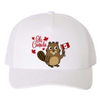 Happy Canada Day Funny Canadian Groundhog Flag Yupoong Adult 5-Panel Trucker Hat