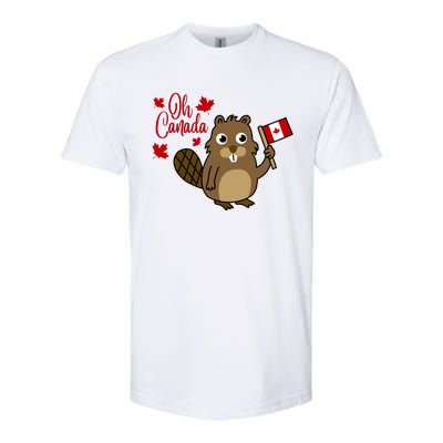 Happy Canada Day Funny Canadian Groundhog Flag Softstyle CVC T-Shirt