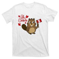 Happy Canada Day Funny Canadian Groundhog Flag T-Shirt