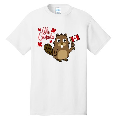 Happy Canada Day Funny Canadian Groundhog Flag Tall T-Shirt