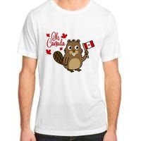 Happy Canada Day Funny Canadian Groundhog Flag Adult ChromaSoft Performance T-Shirt