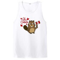 Happy Canada Day Funny Canadian Groundhog Flag PosiCharge Competitor Tank