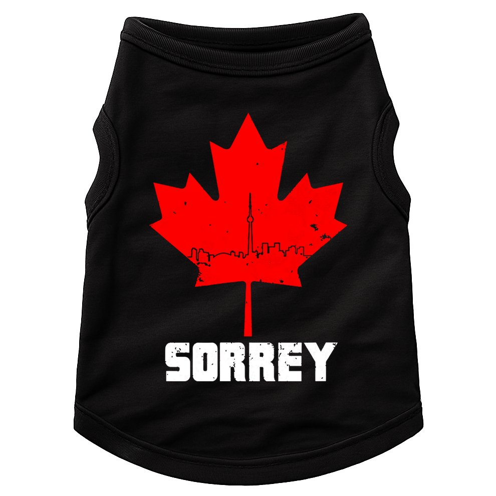 Happy Canada Day Sorrey Canada Canadian Maple Leaf Sorry Doggie Tank
