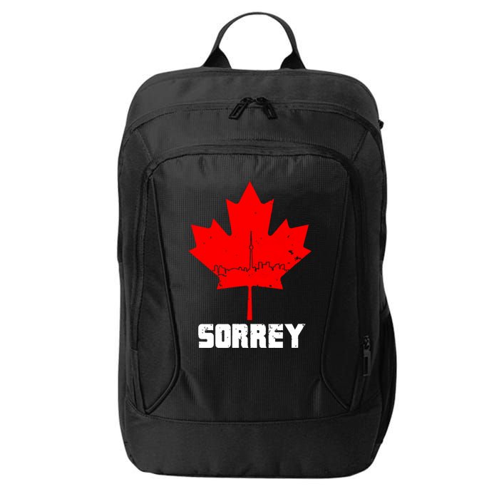 Happy Canada Day Sorrey Canada Canadian Maple Leaf Sorry City Backpack