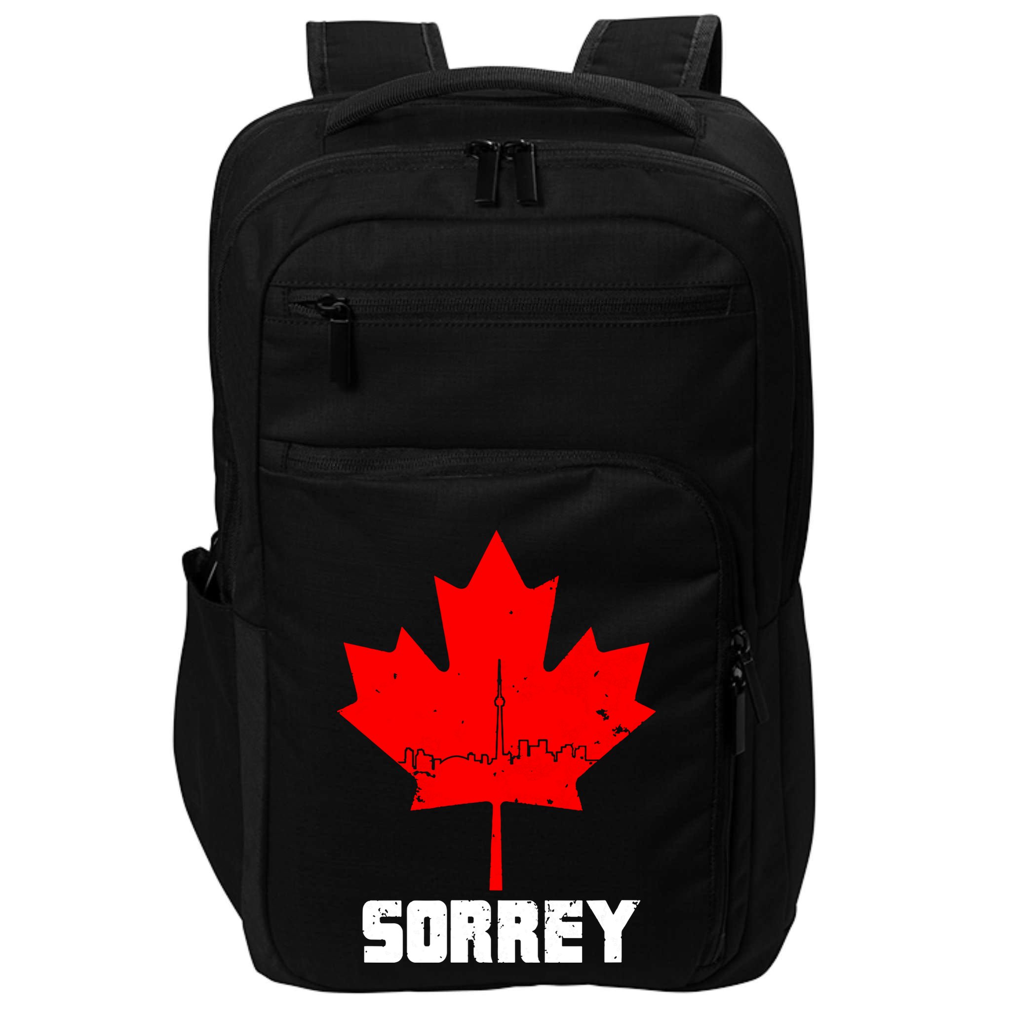 Happy Canada Day Sorrey Canada Canadian Maple Leaf Sorry Impact Tech Backpack