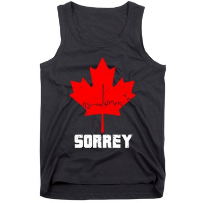 Happy Canada Day Sorrey Canada Canadian Maple Leaf Sorry Tank Top