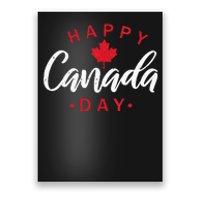 Happy Canada Day Funny Maple Leaf Canadian Flag Kids Poster