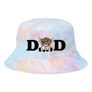 Highland Cow Dad Tie Dye Newport Bucket Hat