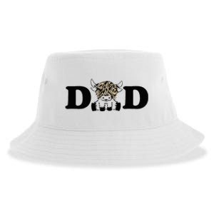 Highland Cow Dad Sustainable Bucket Hat