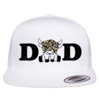 Highland Cow Dad Flat Bill Trucker Hat