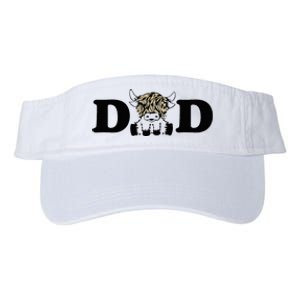 Highland Cow Dad Valucap Bio-Washed Visor