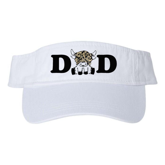 Highland Cow Dad Valucap Bio-Washed Visor